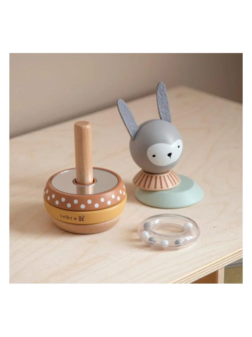 Jeu à empiler en bois Lapin Sebra Multicolore