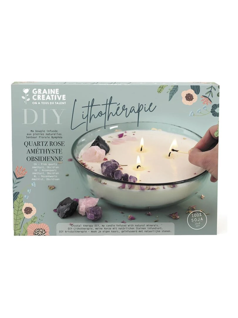 Bougie lithothérapie à faire soi même N/A