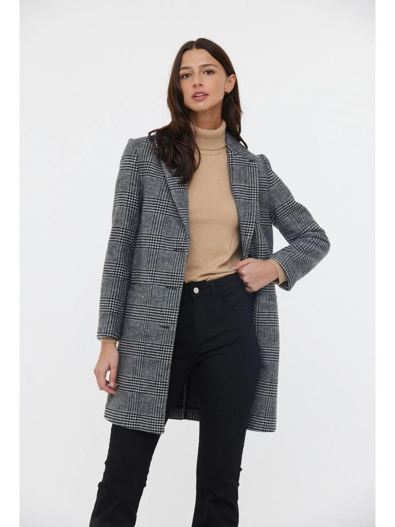 Lee Cooper   Manteau manches longues polyester regular FIDA   Blanc Noir