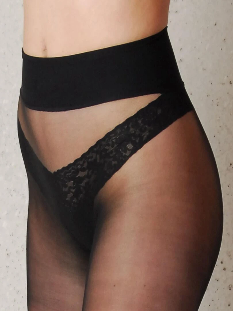 Divina Collants 20den Super Doux Sans Coutures   Noir