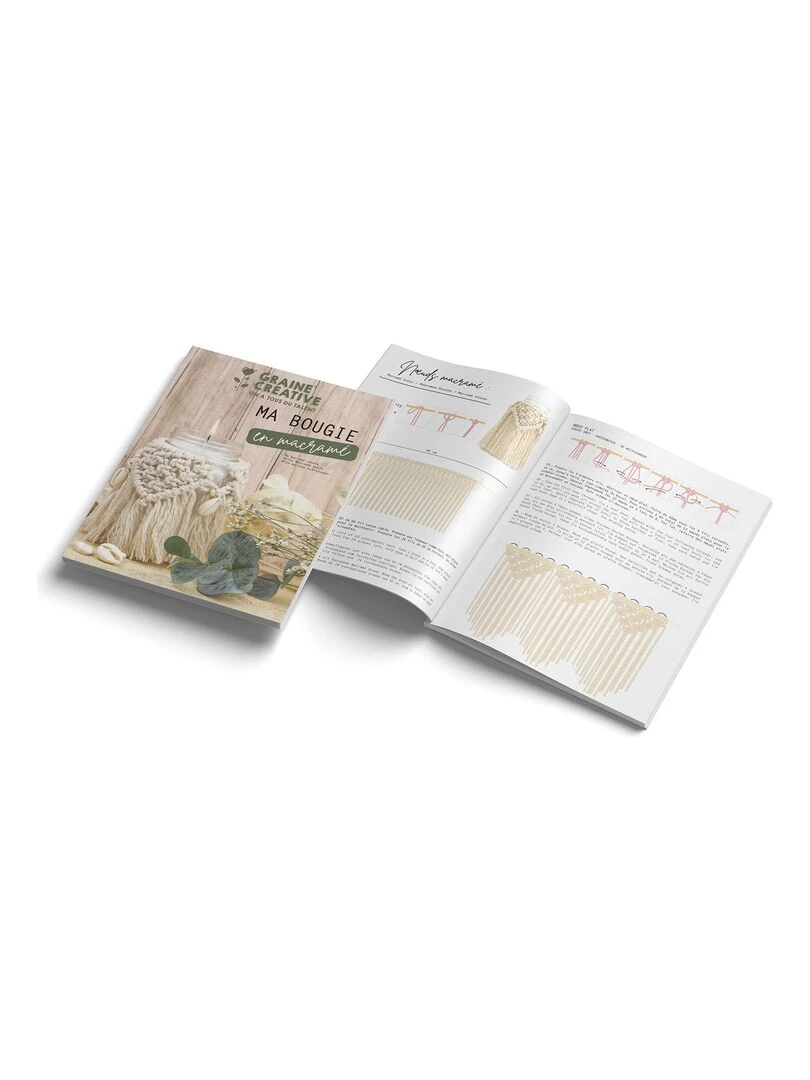 Bougie bohème en macramé à faire soi même   N/A