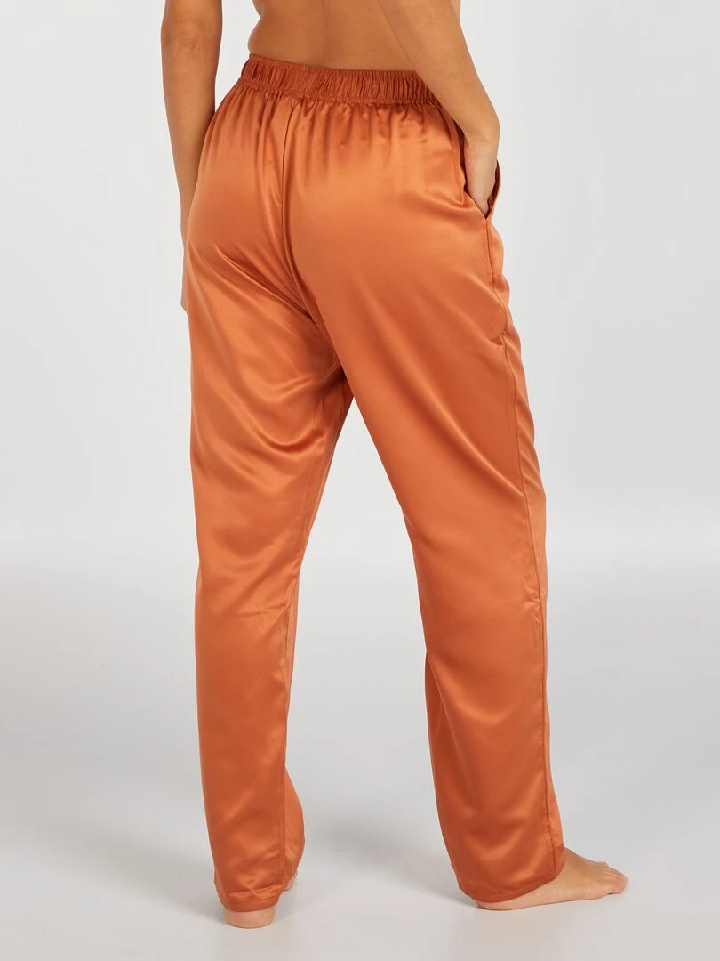 Pantalon de pyjama en satin 'Sans Complexe'   Camel