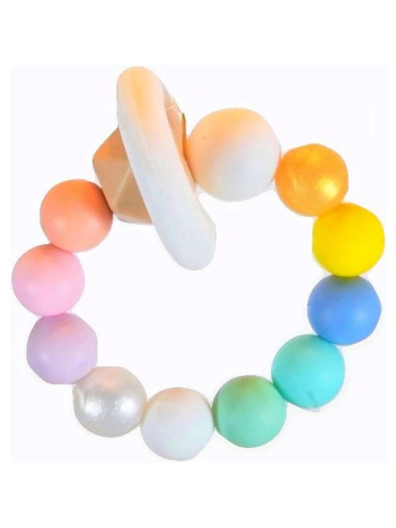 Hochet 100% Non Toxique Arc en Ciel Blanc Multicolore