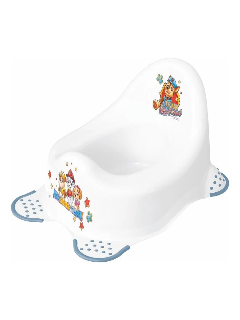 POT BÉBÉ À PIEDS ANTIDÉRAPANT DISNEY "PAT PATROUILLE" Blanc Blanc Bleu