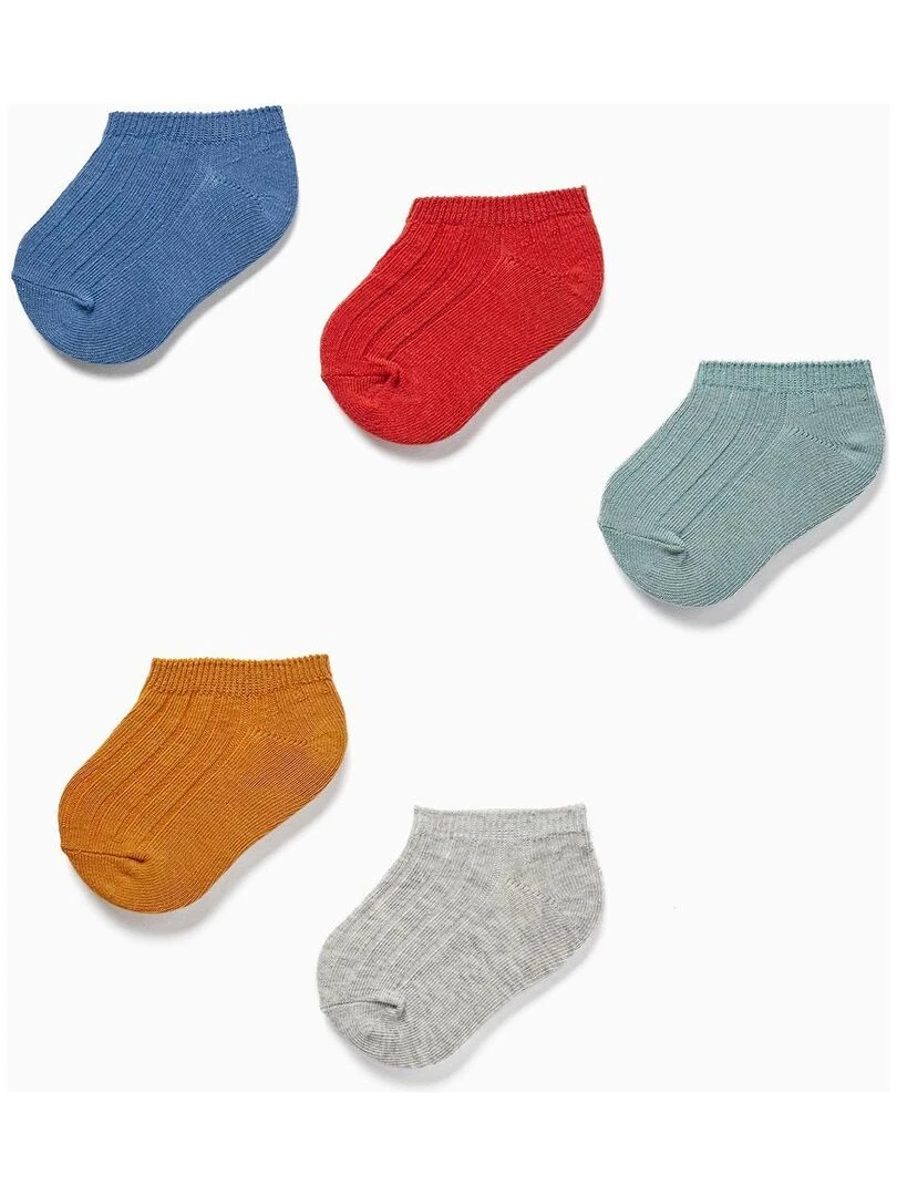 Lot 5 Paires de Chaussettes Bébé Garçon GREAT GOALS GREAT WORLD Multicolore