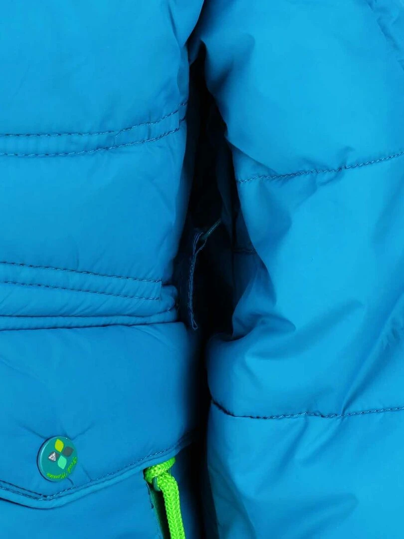 Doudoune de ski fille GANNECY   PEAK MOUNTAIN   Bleu turquoise