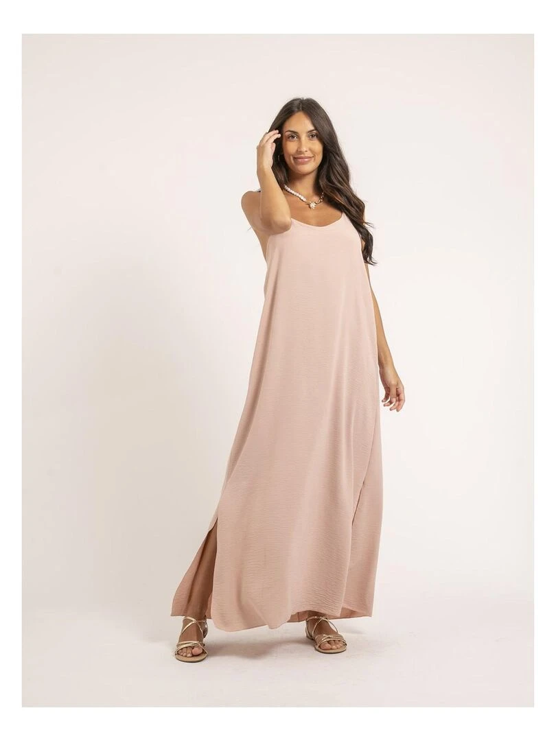 Robe longue IGGY   Rose