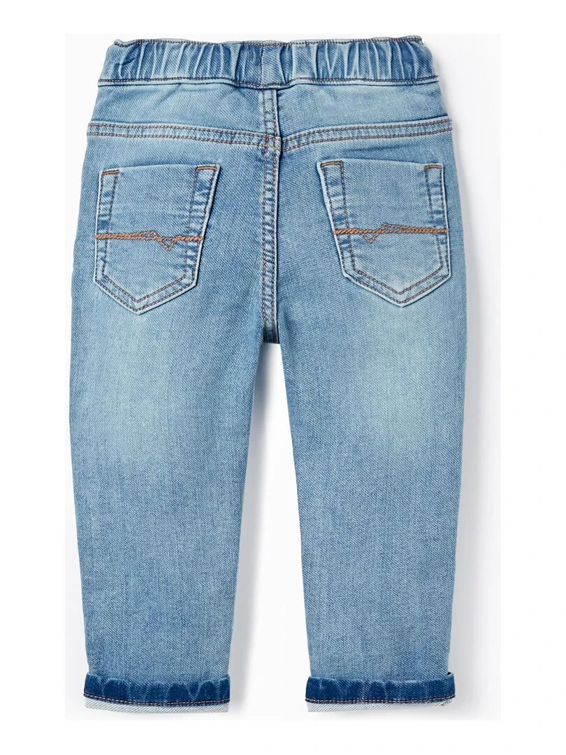 Pantalon de sport en jean pour bébé garçon NATURE TAKEOVER Bleu clair