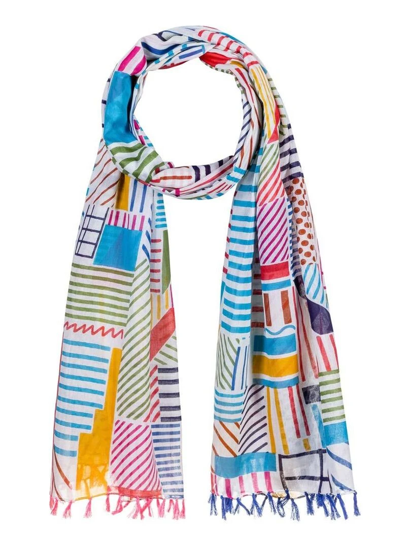 Foulard Gribouille Multicolore