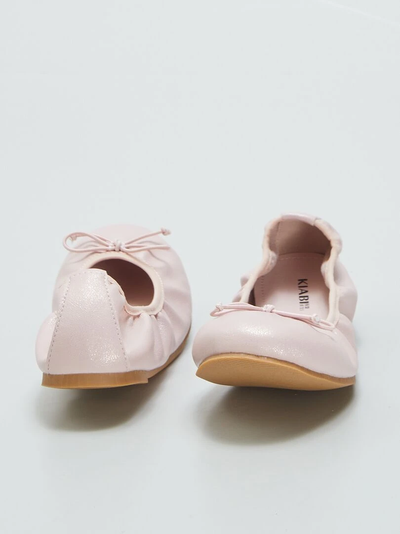 Ballerines avec nœud fantaisie   Rose