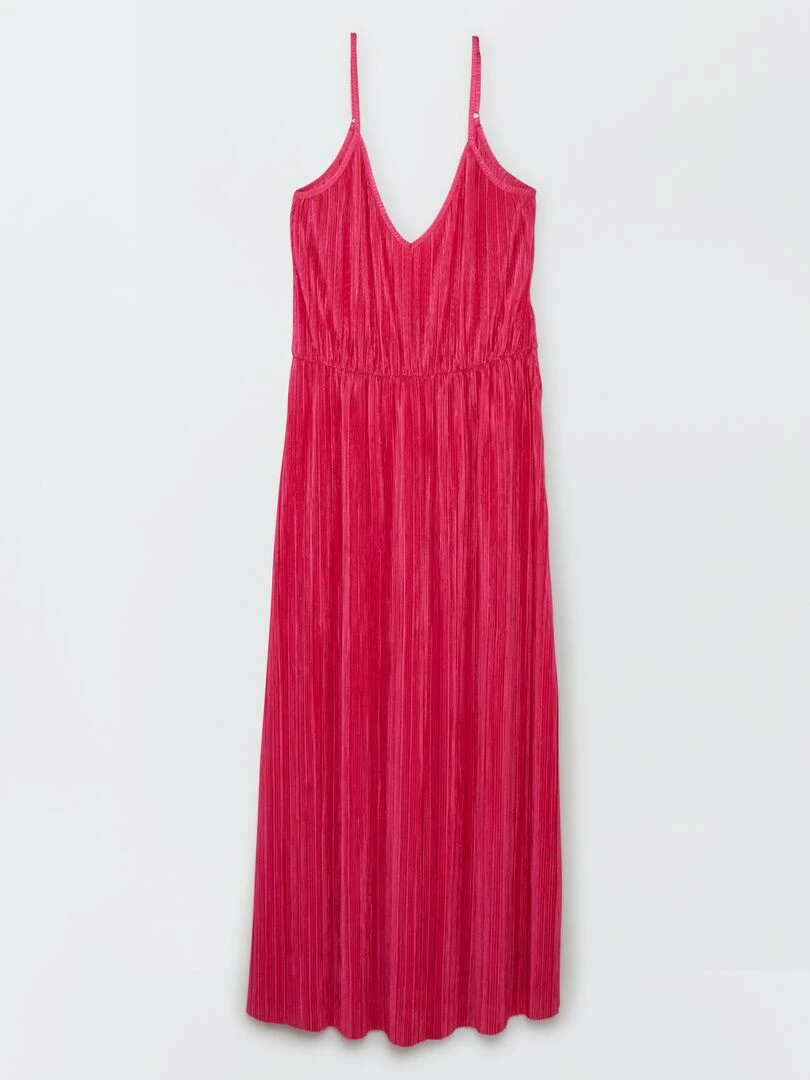 Robe longue plissée 'JDY' Fuchsia