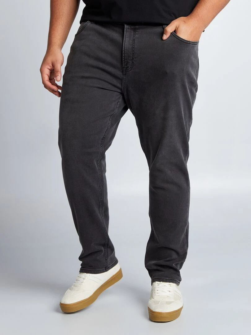 Pantalon denim slim fit GRIS