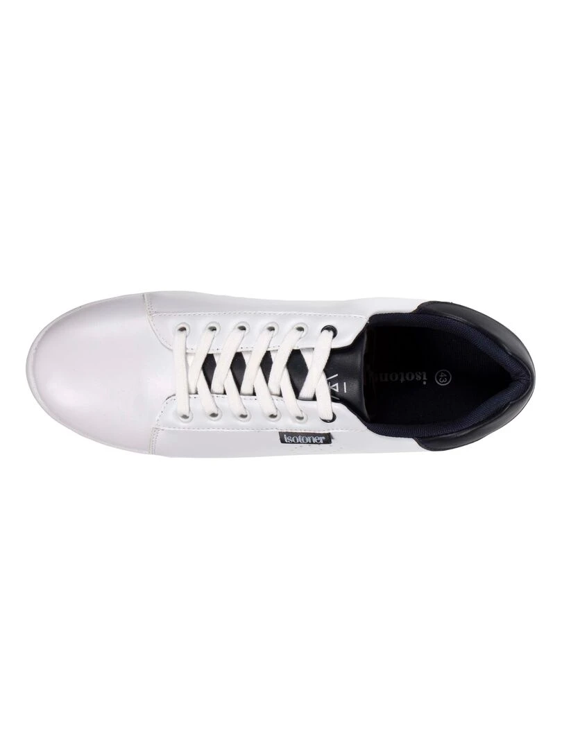 Baskets Confort Homme Citadine Blanc Blanc