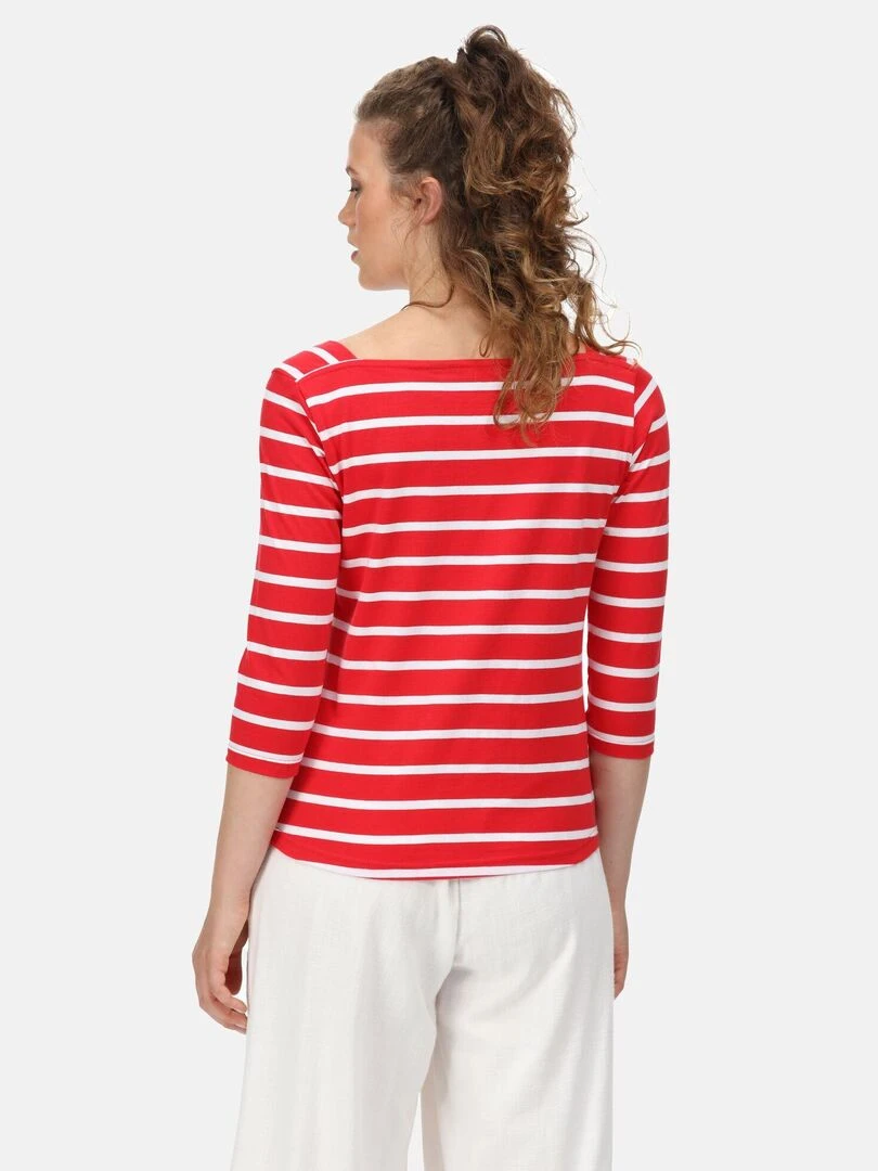 Regatta T shirt POLEXIA Blanc Rouge