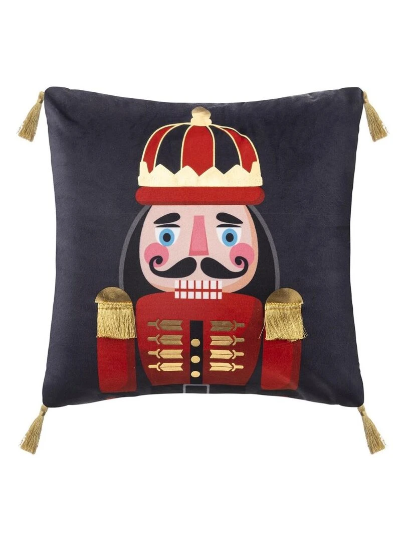 Coussin 40x40 Casse noisette Bleu