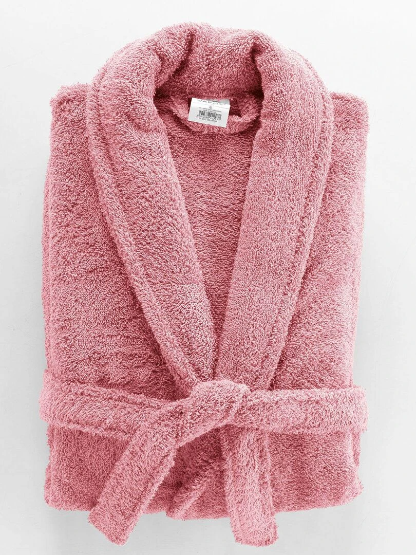 Peignoir Col Chale Collection Tendre bain Rose