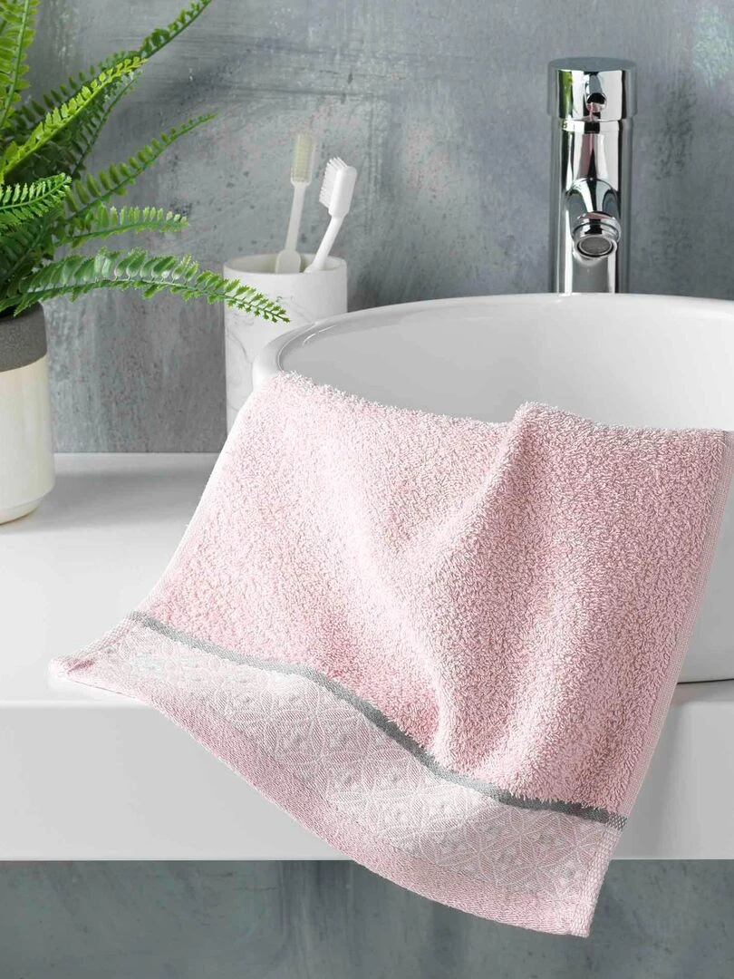 Serviette de toilette Drap de douche Collection Art Chic Beline Rose