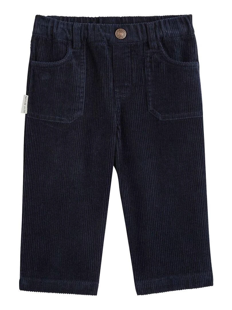 Pantalon bébé en velours côtelé Maia Bleu