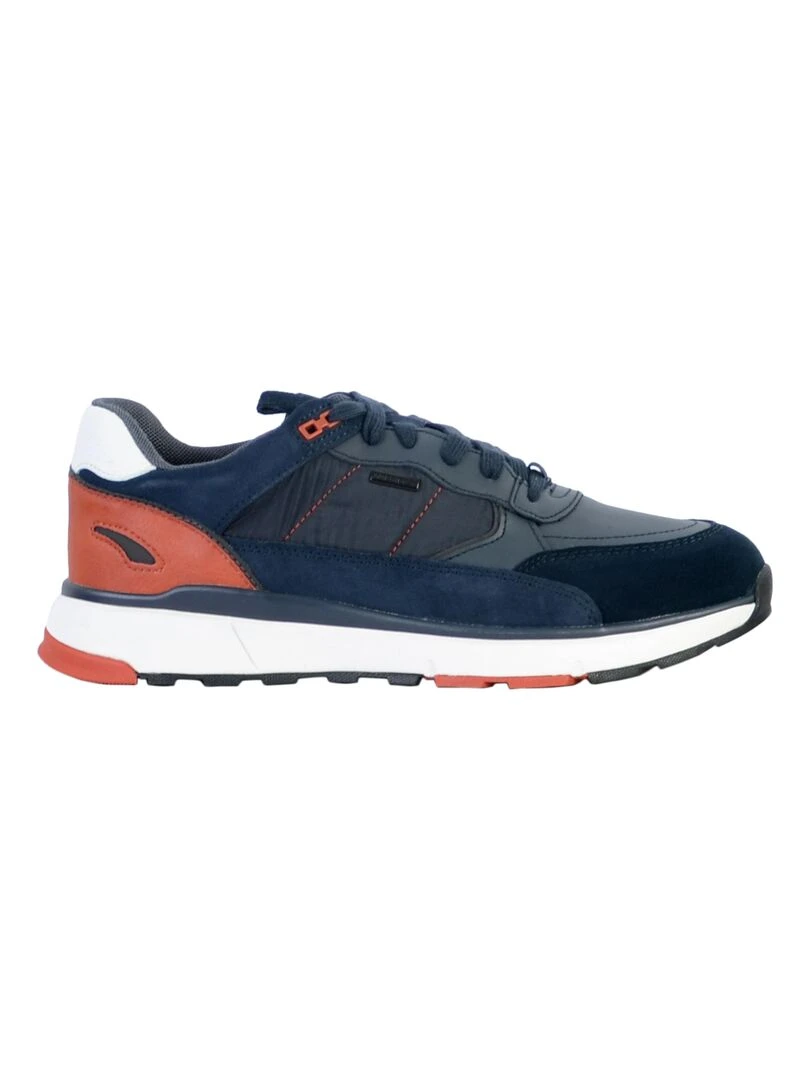 Basket Cuir Geox Dolomia Bleu