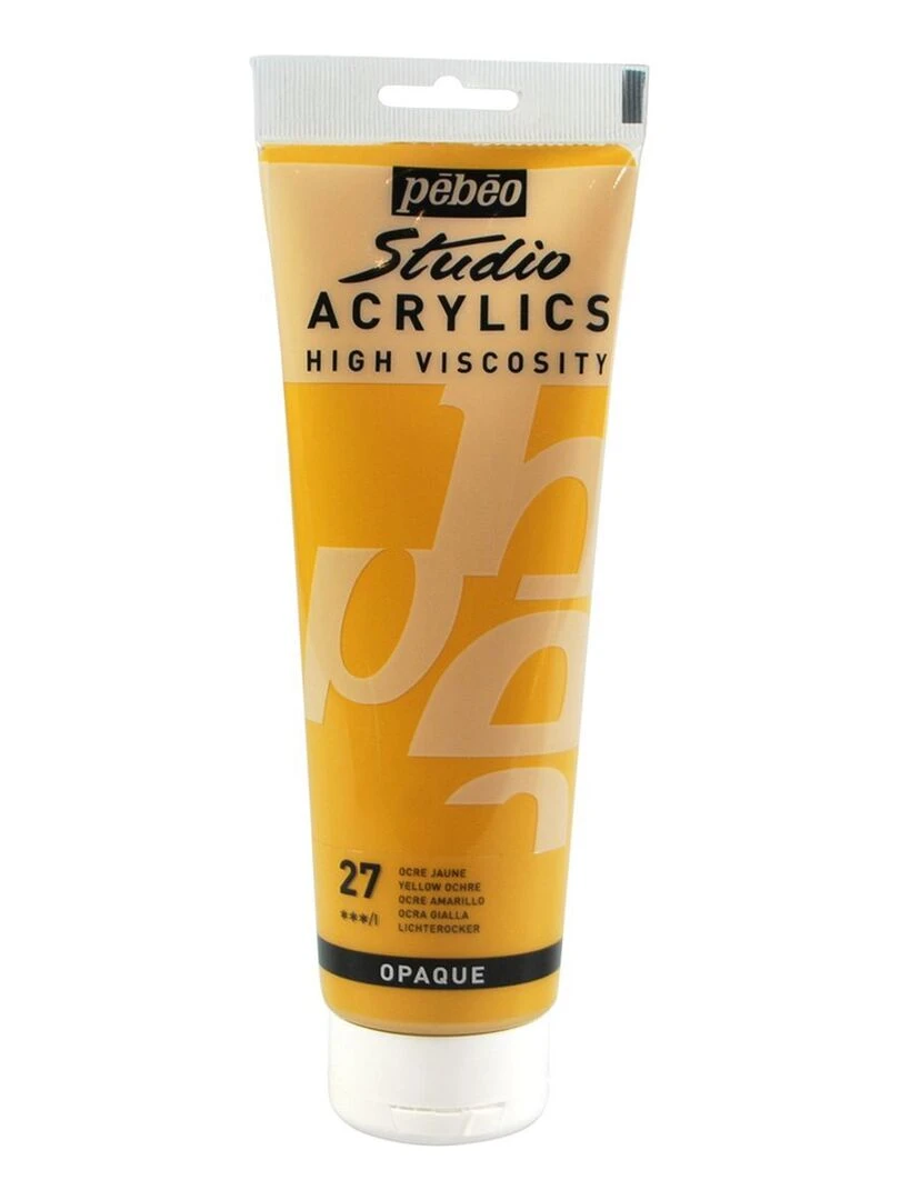 Peinture acrylique opaque Ocre jaune 250 ml N/A