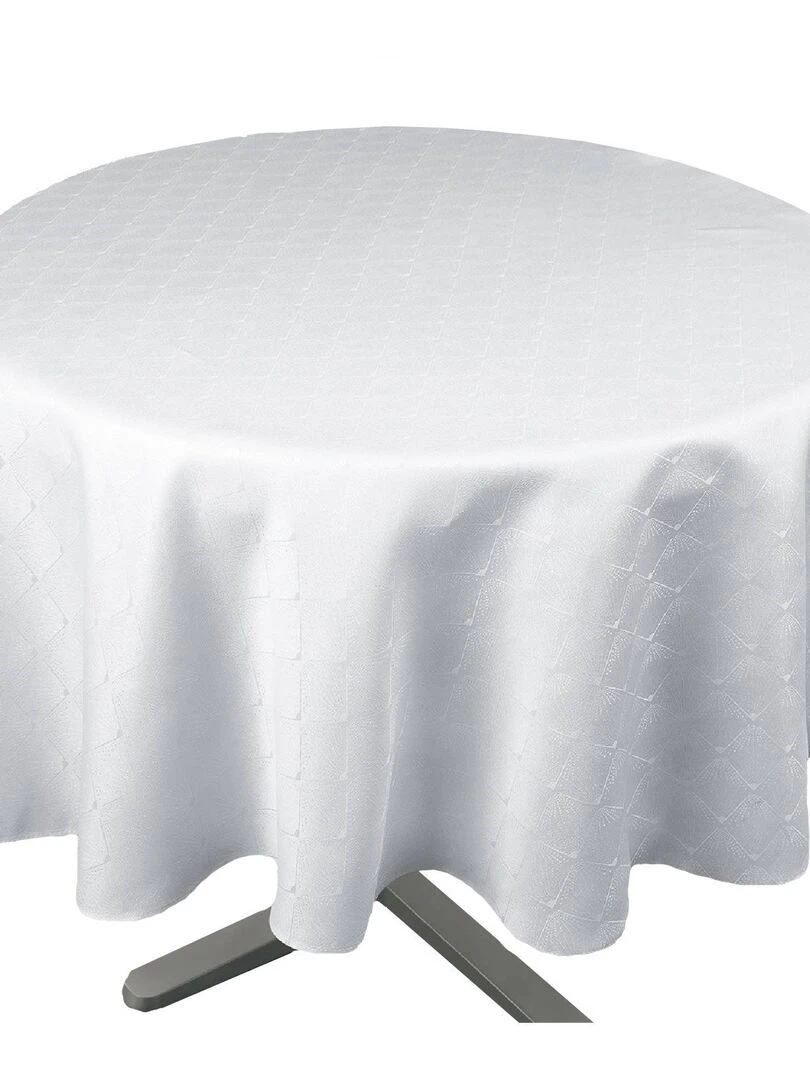 Nappe ronde outdoor esprit bord de mer   Blanc