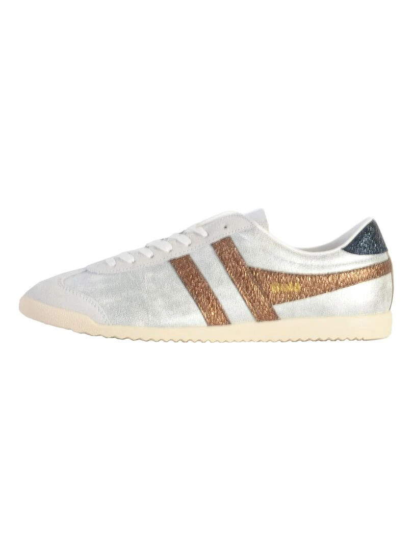Basket Cuir Gola Bullet Blaze Gris