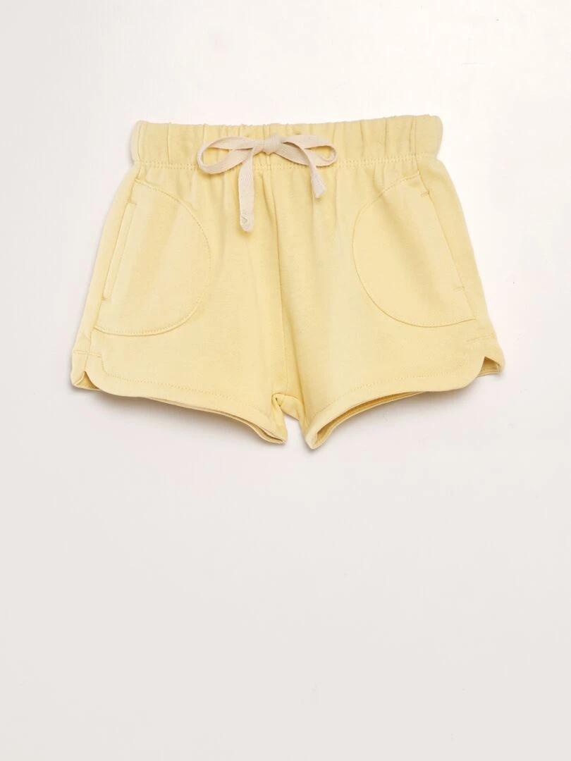 Short en french terry Jaune