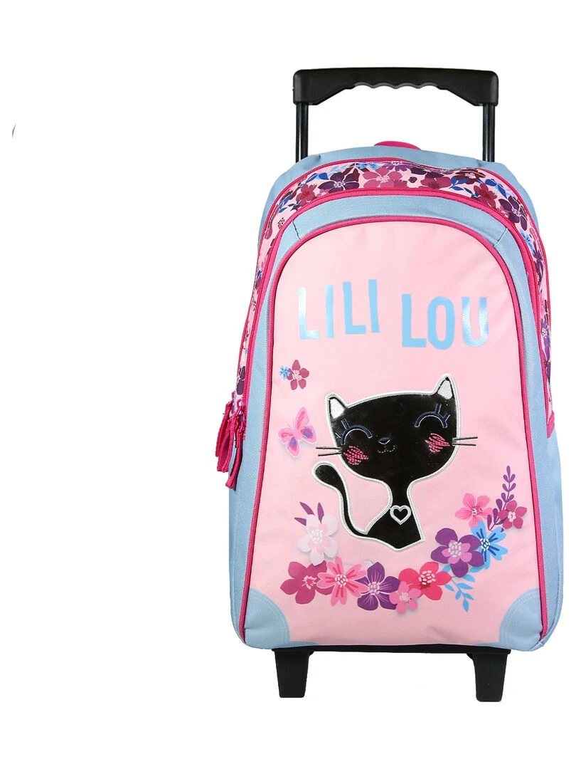 BAGTROTTER Sac à dos à roulettes Lili Lou Rose Rose
