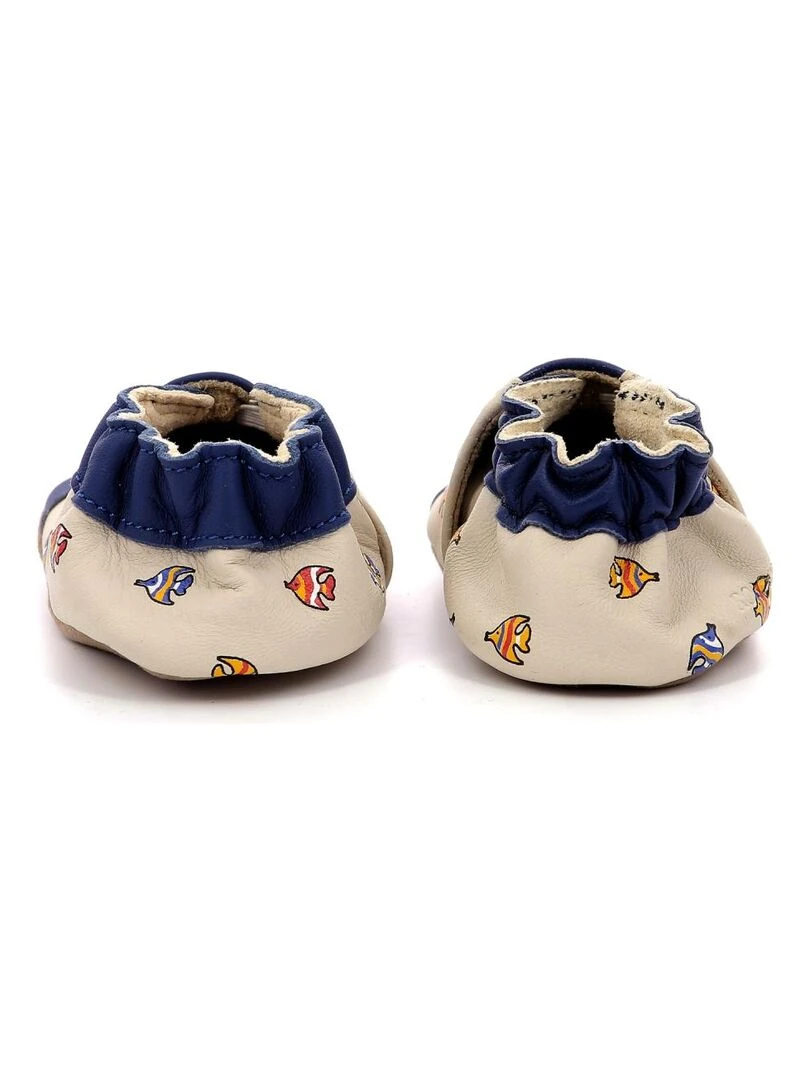 Chaussons Cuir Neonfish   Beige