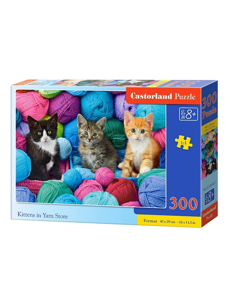 Puzzle 300 pièces : Chatons dans le magasin de laine N/A