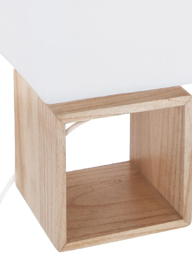 Lampe carrée à poser   Blanc