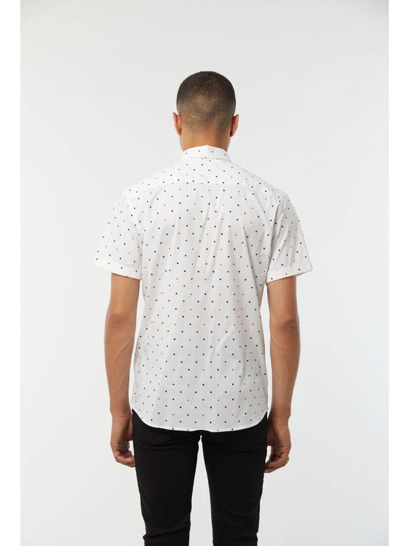 Lee Cooper Chemise manches courtes coton regular DREK Blanc