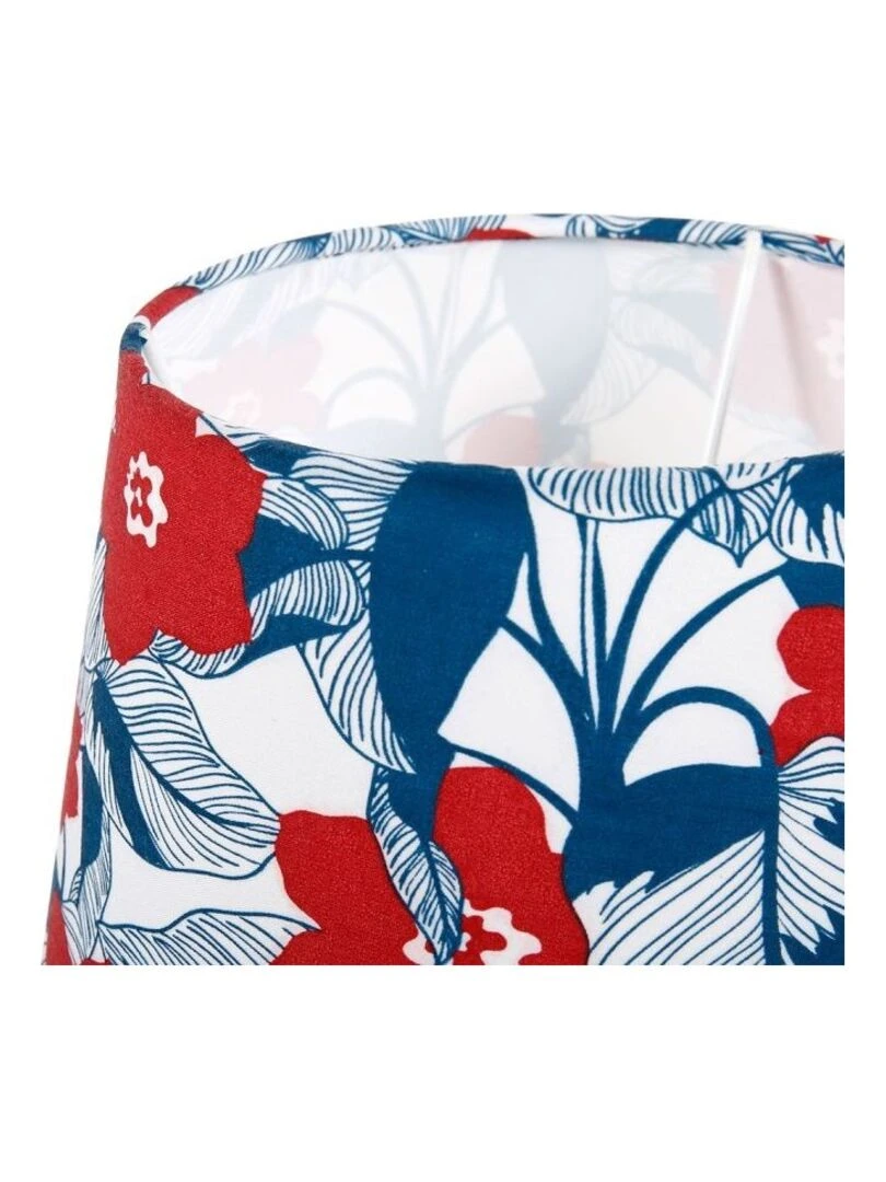Lampe pied métal Hippie blanc rouge   Rouge
