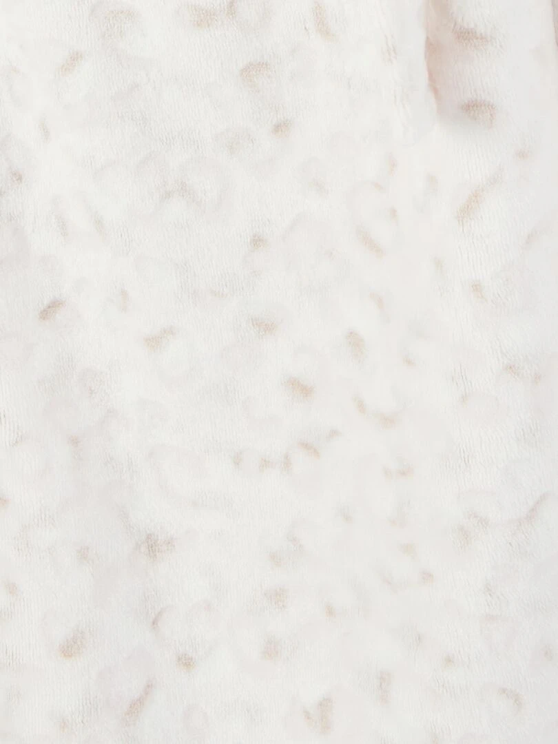 Robe de chambre maille douce et chaude imprimée Thermolactyl   Damart   Blanc