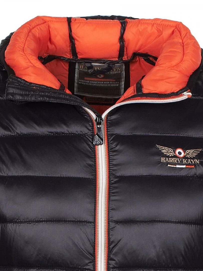 Doudoune fine à capuche homme COMAIN   HARRY KAYN   Noir Noir