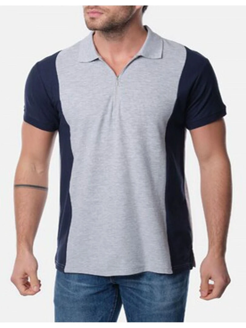 Polo manches courtes Kebello Gris