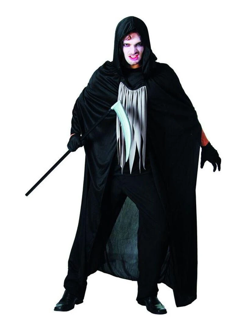 Déguisement Faucheuse de la mort Halloween Homme Noir Noir