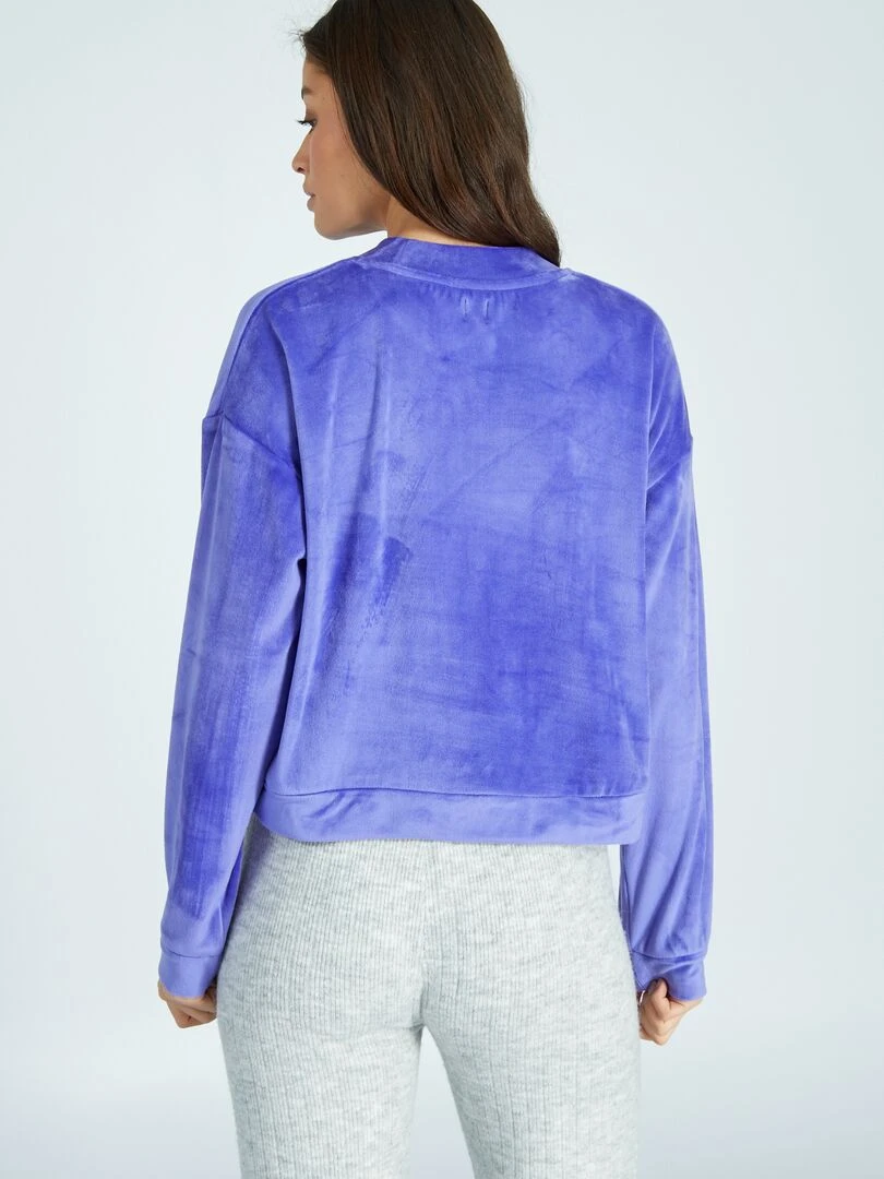 Sweat de nuit en polaire   Violet