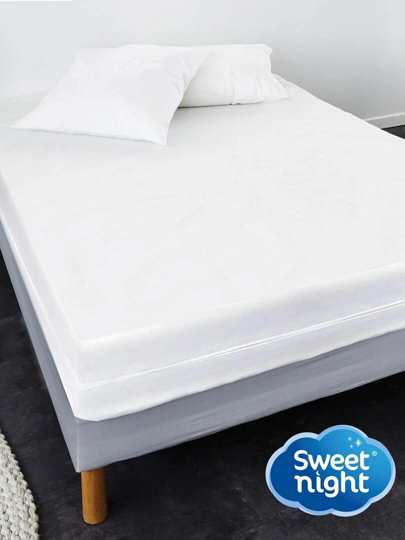 Housse de matelas anti punaise de lit Blanc