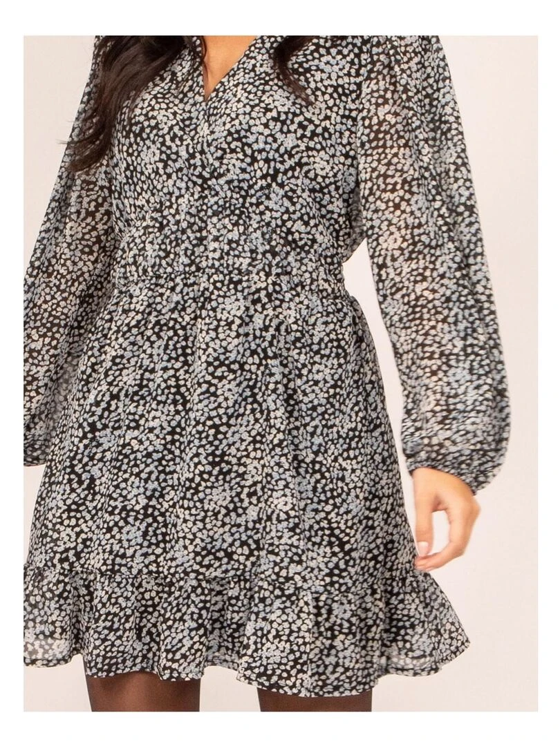 Robe courte motifs ITELIA   Bleu
