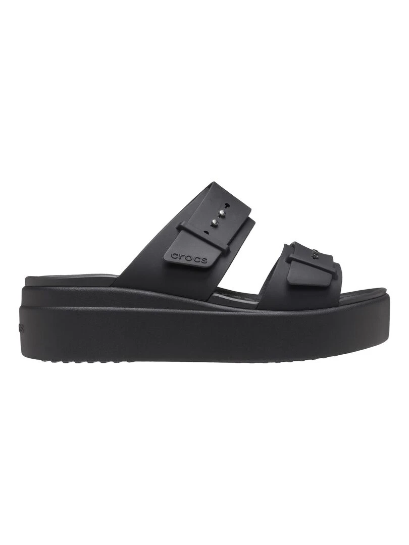 Sandales à Enfiler Crocs Brooklyn Buckle Noir