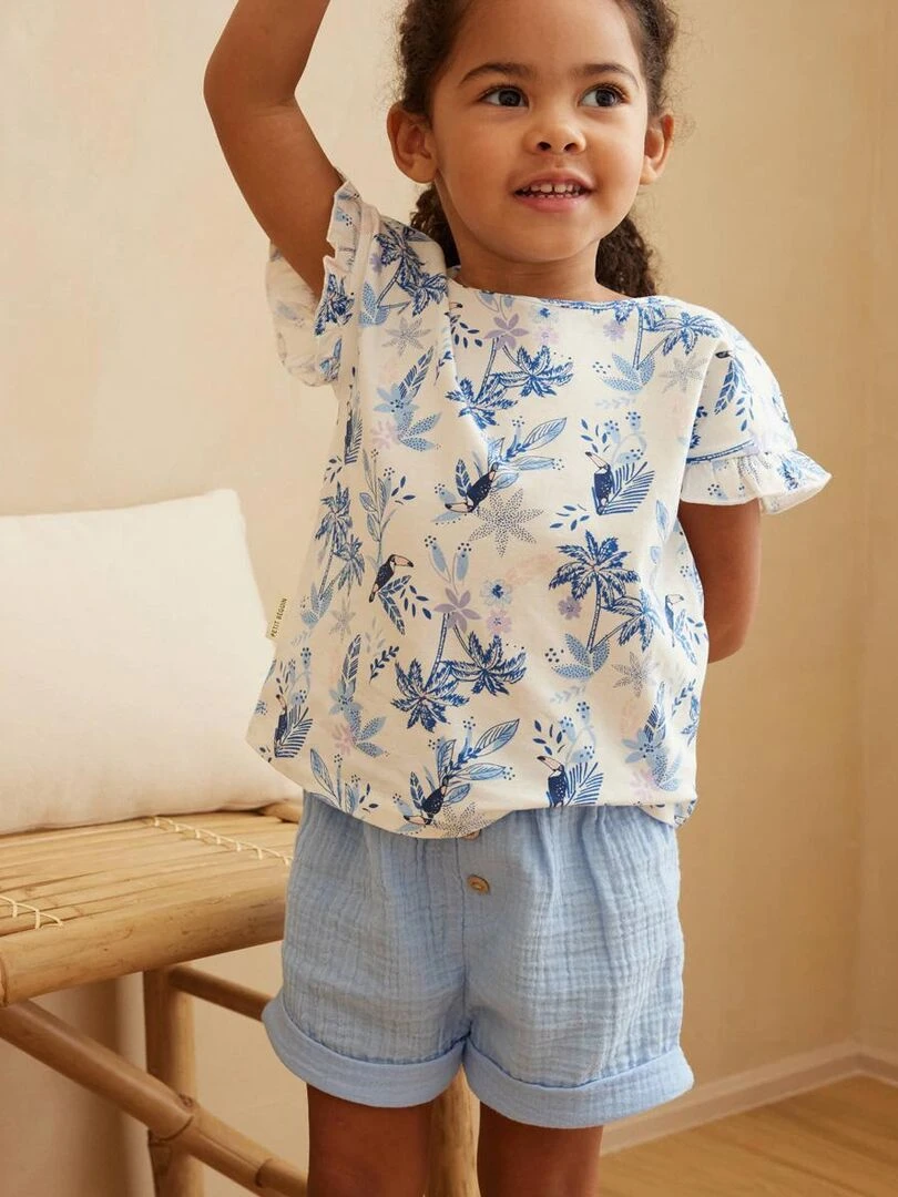 T shirt enfant Moorea   Ecru