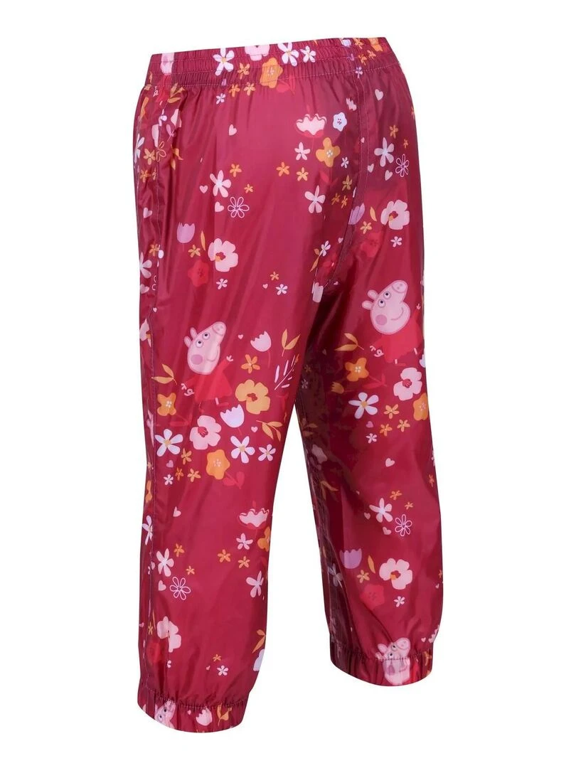 Regatta   Pantalon imperméable FLORAL   Rose rouge