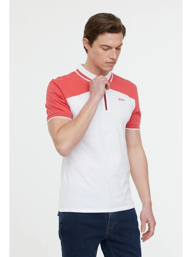 Lee Cooper Polo manches courtes coton regular BECHIO MC Rouge