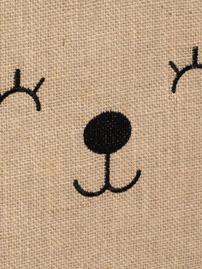 Bac de rangement jute animal   Beige