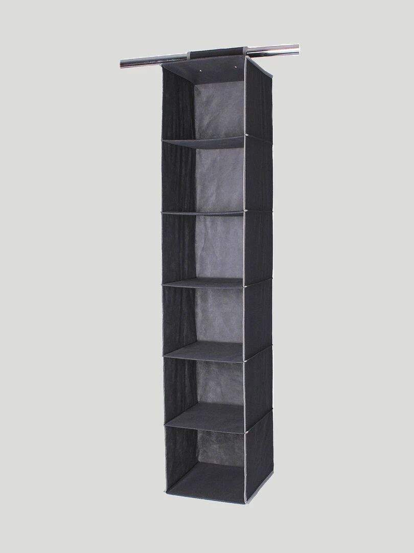 Etagère en intissé avec 6 cases Gris