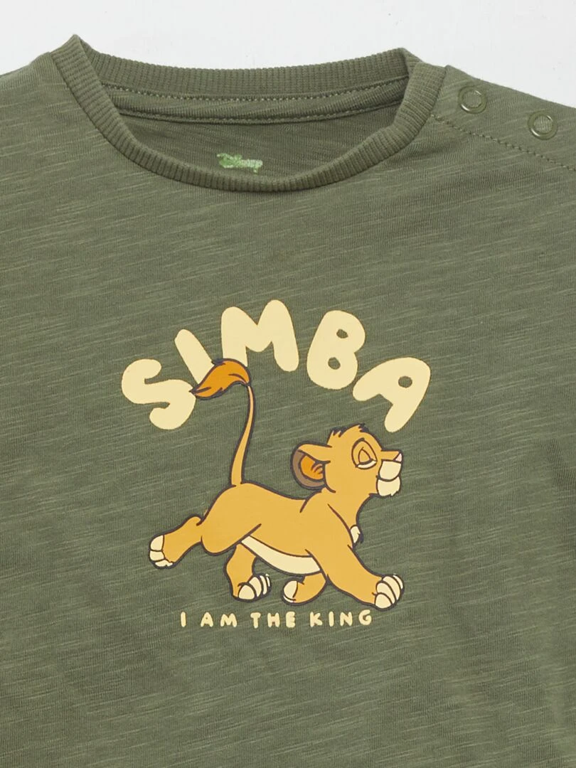 Ensemble salopette + t shirt 'Disney'   2 pièces   Vert