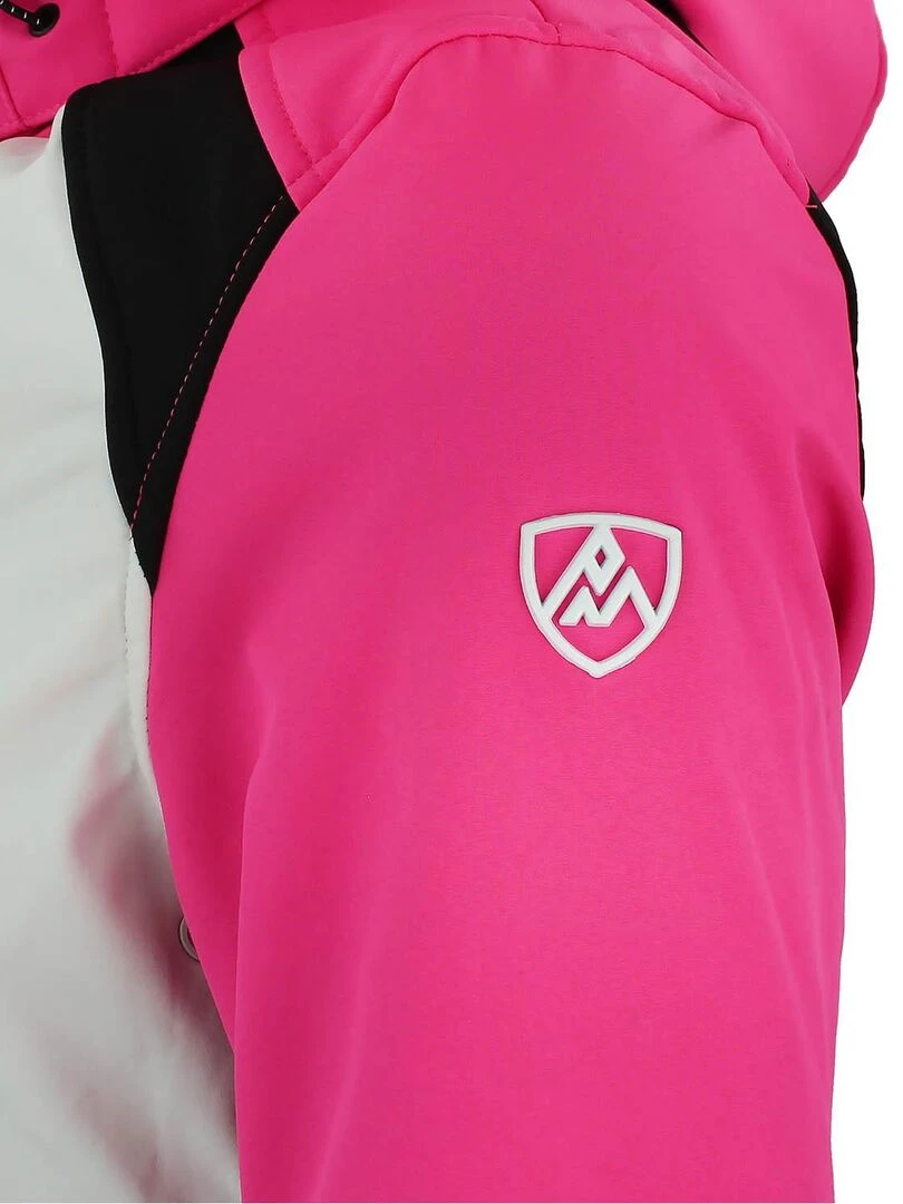 Blouson softshell femme AMETIS   PEAK MOUNTAIN   Rose fushia