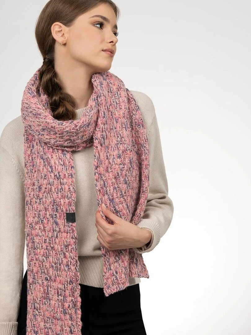 Ensemble Echarpe Bonnet Celti   Made in UE   Rose