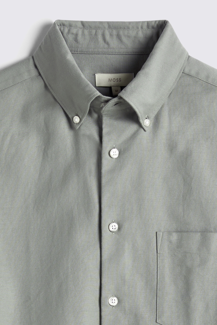 Sage Washed Oxford Shirt   Buy Online at Moss